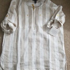 Ellen Tracy Linen Top